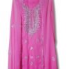 Pink Crinkle Chiffon Gota Work Unstitched 2-Piece Suit
