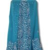 Zinc Crinkle Chiffon Gota Work 2-Piece Unstitched Suit