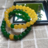 Green and Mustard Duo Friendship Bracelet Set