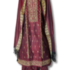 Maroon Susi Embroidered Unstitched 3-Piece Suit