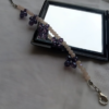 Small Light Pink and Big Purple Flower Bracelet