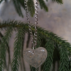 Transparent Resin Heart Necklace