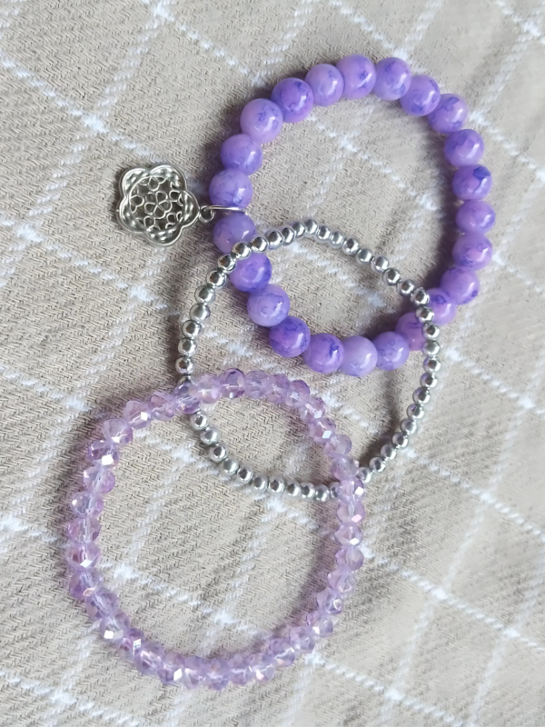 Lavender Bracelet Set of 3