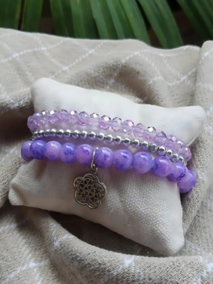 Lavender Bracelet Set of 3