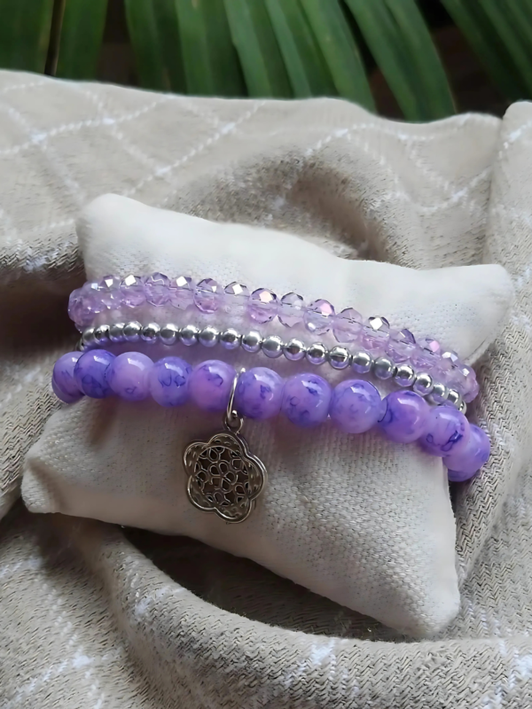 Lavender Bracelet Set of 3
