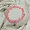 Light Pink Bracelet with Silver Star Charm