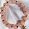 Peach and Golden Bracelet with Star Charm