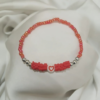 Red Bracelet with Heart Bead