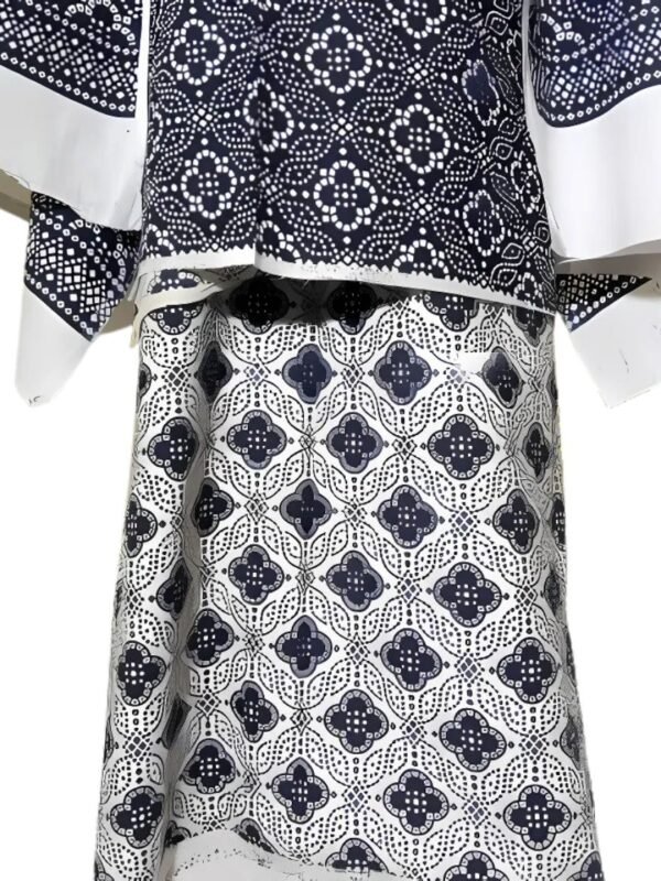 Sindhi Black Ajrak Suit 3-PC (3)