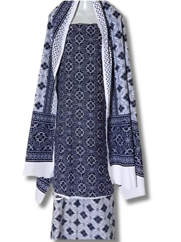 Sindhi Black Ajrak Suit 3-PC