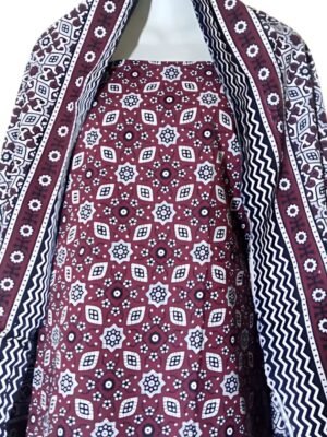 Traditional Sindhi Ajrak Suit 3-PC (2)
