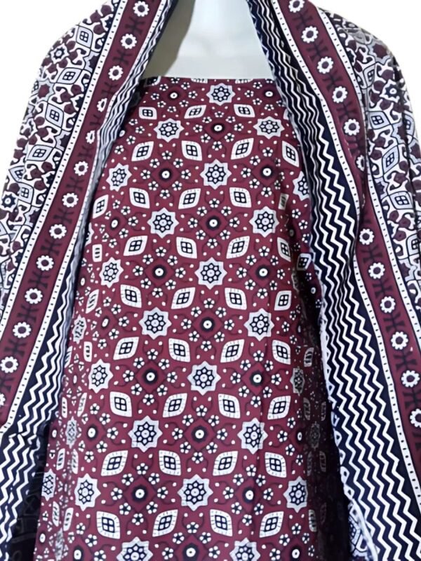 Traditional Sindhi Ajrak Suit 3-PC (2)