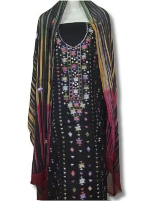 Desert Prism – Multicolor Embroidered | 3 Pc Suit