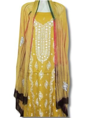 Mustard Glow – Hand Embroidered
