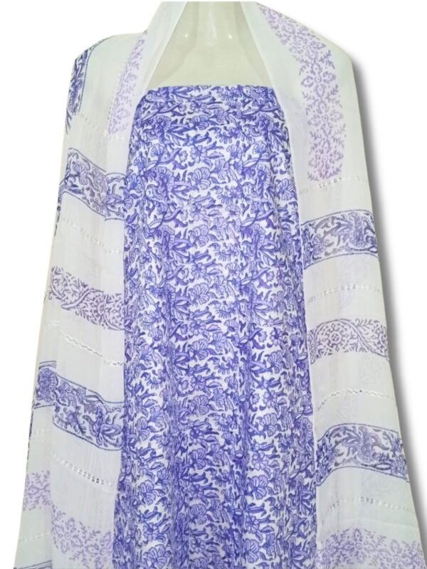 Purple Block Print Suit