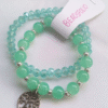 Turquoise Set of 2 With Charm